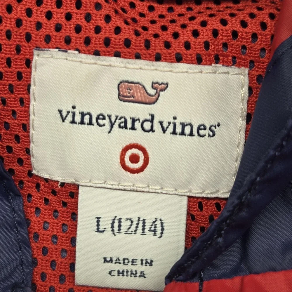 Vineyard Vines Jacket Mens Large Hooded Windbreaker Full‎ Zip Target